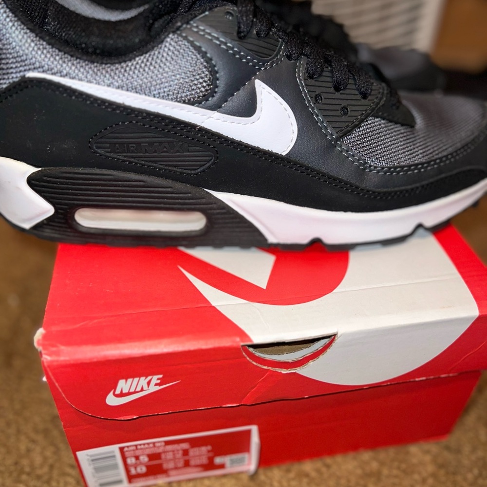 Nike Air Max Black and Gray Sneakers